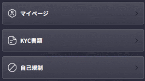 ビッグベットカジノ KYC書類ボタン