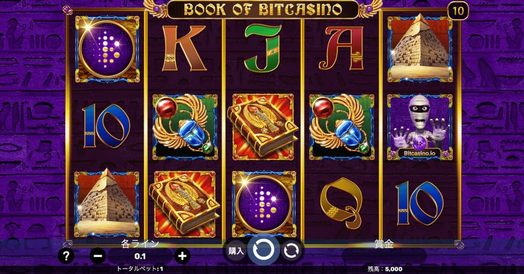 ブックオブビットカジノ(Book of Bitcasino)