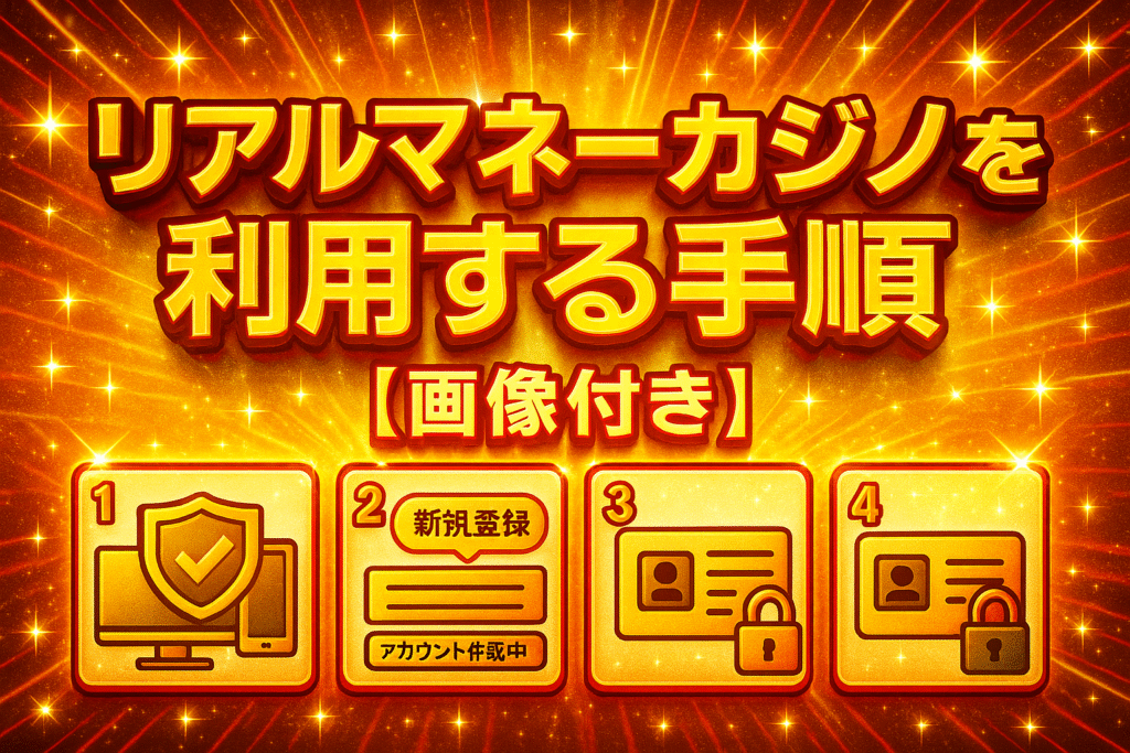 リアルマネーカジノを利用する手順