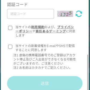 ユースカジノ登録方法3
